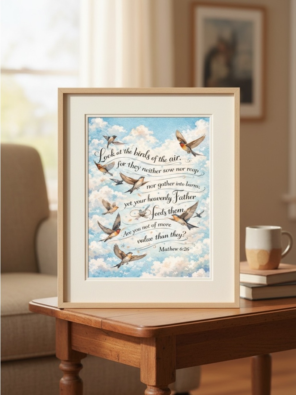 DDS Art Print, 8x10, Bible Verse, Paper Print, Unframed, Nature Series